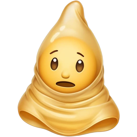 Sad condom emoji