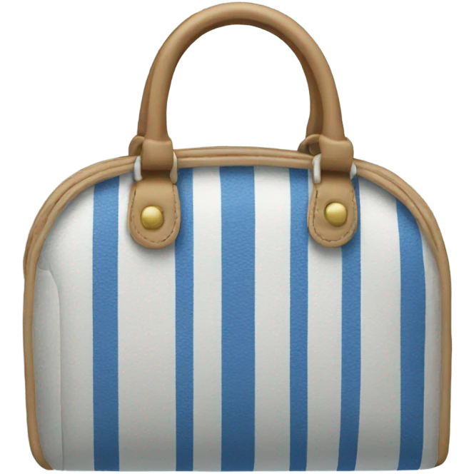 Blue and white purse emoji