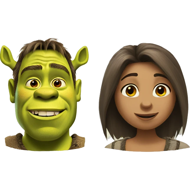 Shrek and donkey emoji