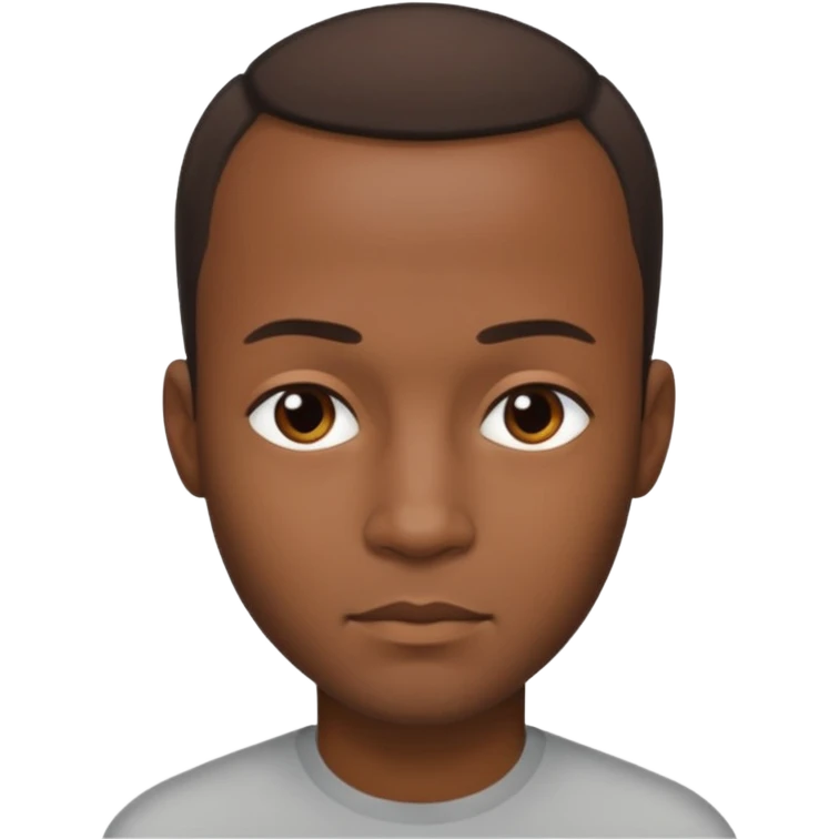 receding hairline black man emoji