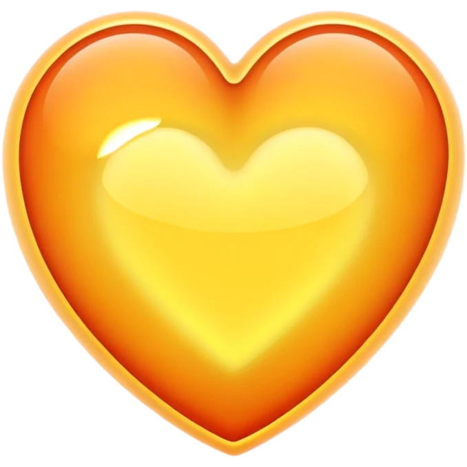 Heart with sunrise without sun emoji