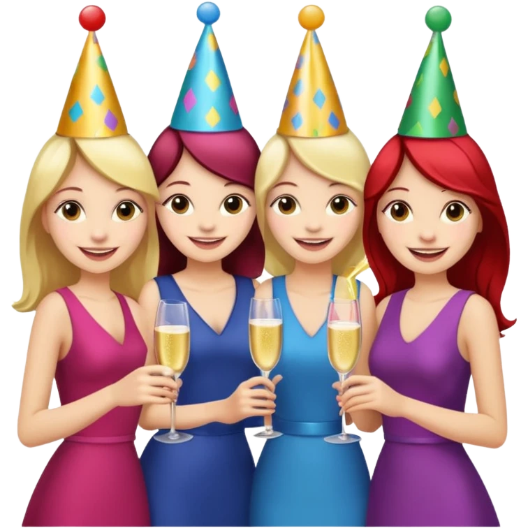 Group of 5 girls emoji emoji