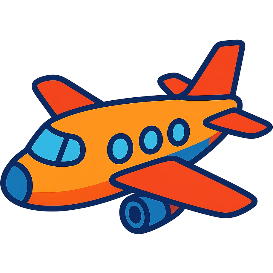 an airplane emoji