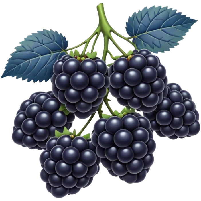 blue blackberries emoji