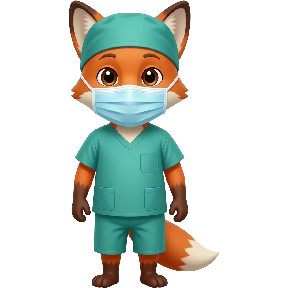surgeon fox front facing emoji