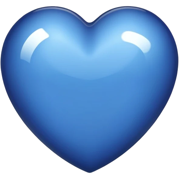 Dark blue heart emoji