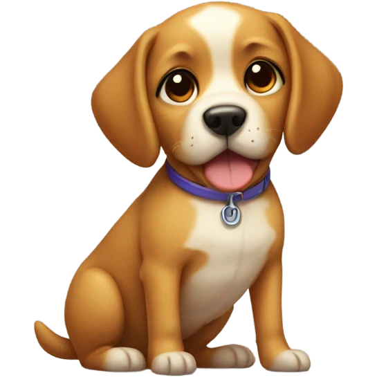Dog with an 86 on its chest emoji
