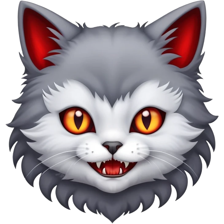 Vampire kitten emoji
