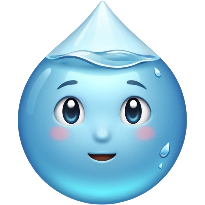 Tear drops with tiny words inside: overwhelmed, ignored, trying emoji