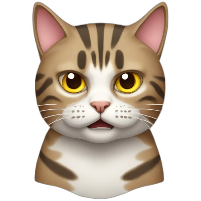 angry tabby cat emoji