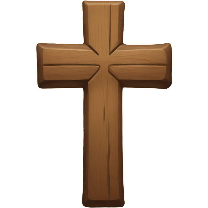 Wooden cross emoji