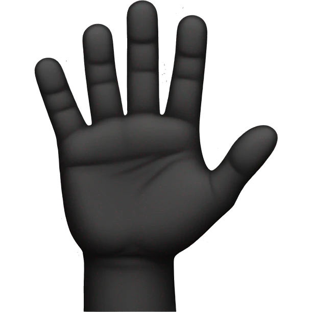 Black ok hand emoji