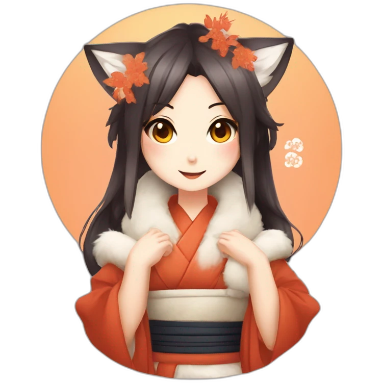 Senko-San Fox Girl Kitsune emoji