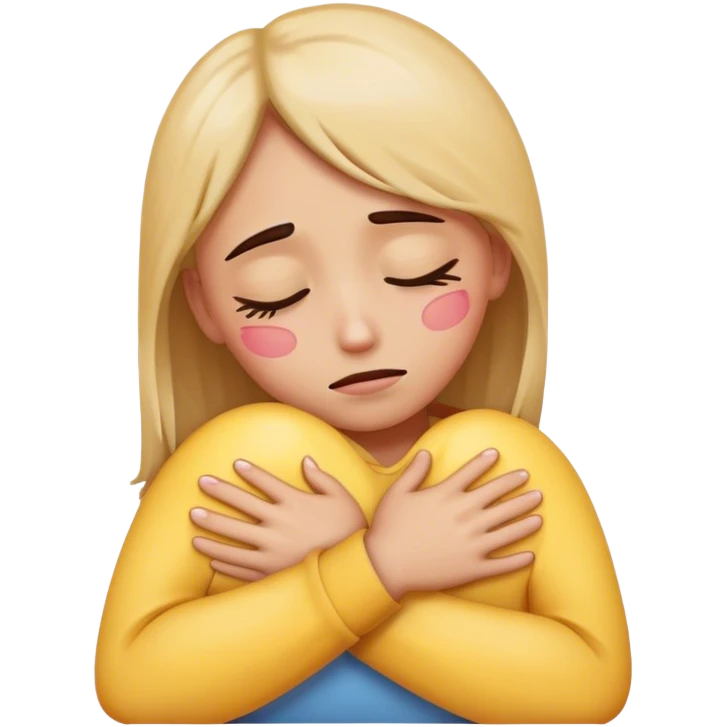 Crying and hugging emoji emoji
