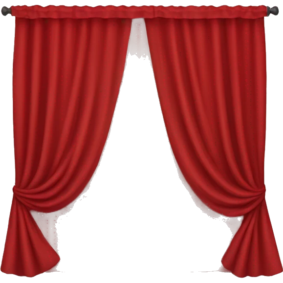 red curtain emoji