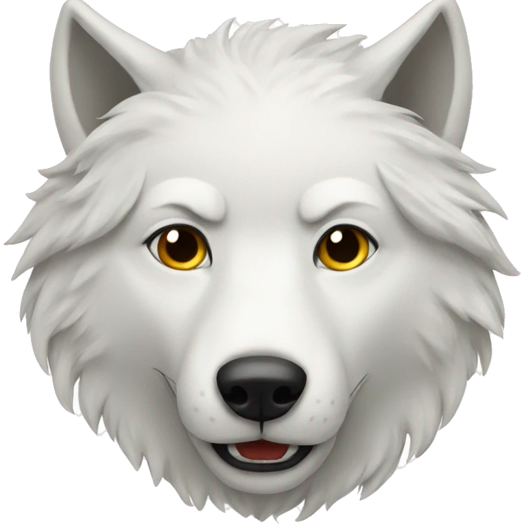 White wolf  emoji