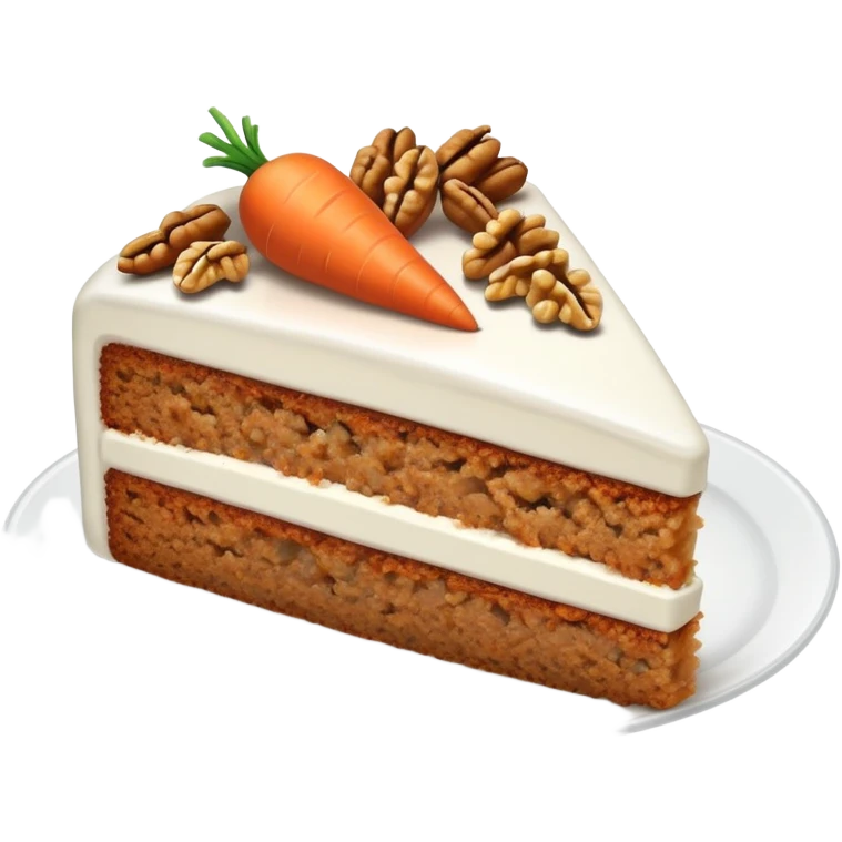 Carrot cake slice  emoji