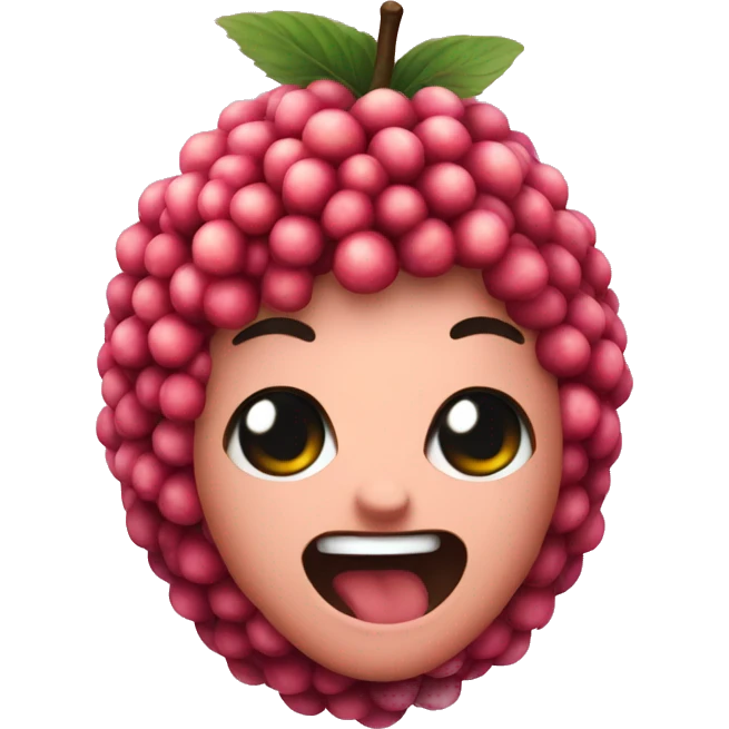 Lychee emoji