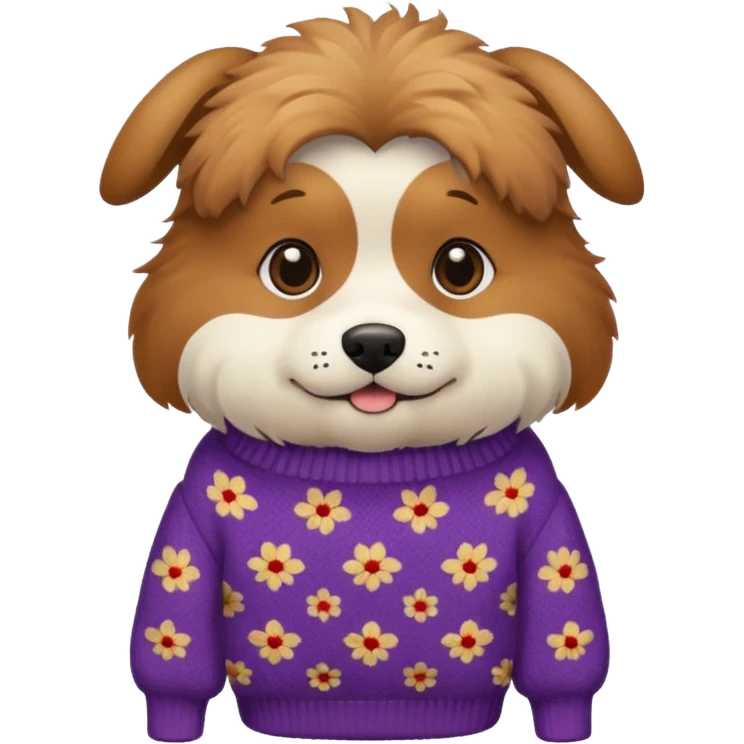 Perro con suéter  emoji