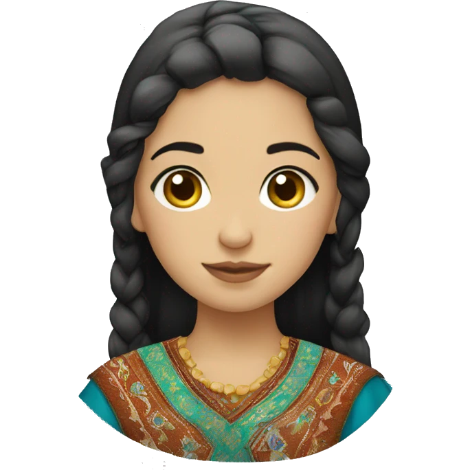 Turkmen girl emoji