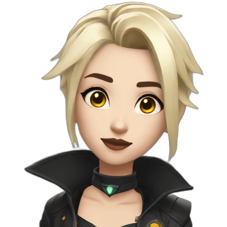 mercy,overwatch,goth emoji