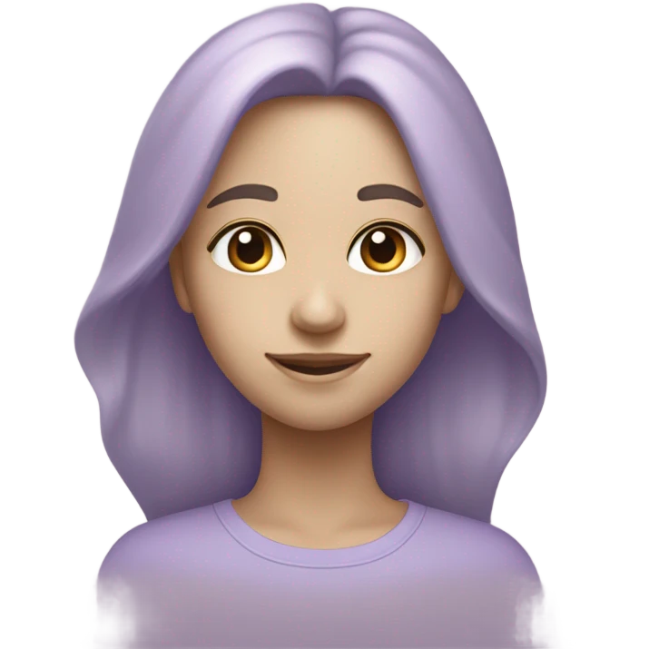 pastel purple painting emoji