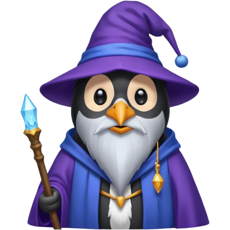 Penguin Wizard emoji