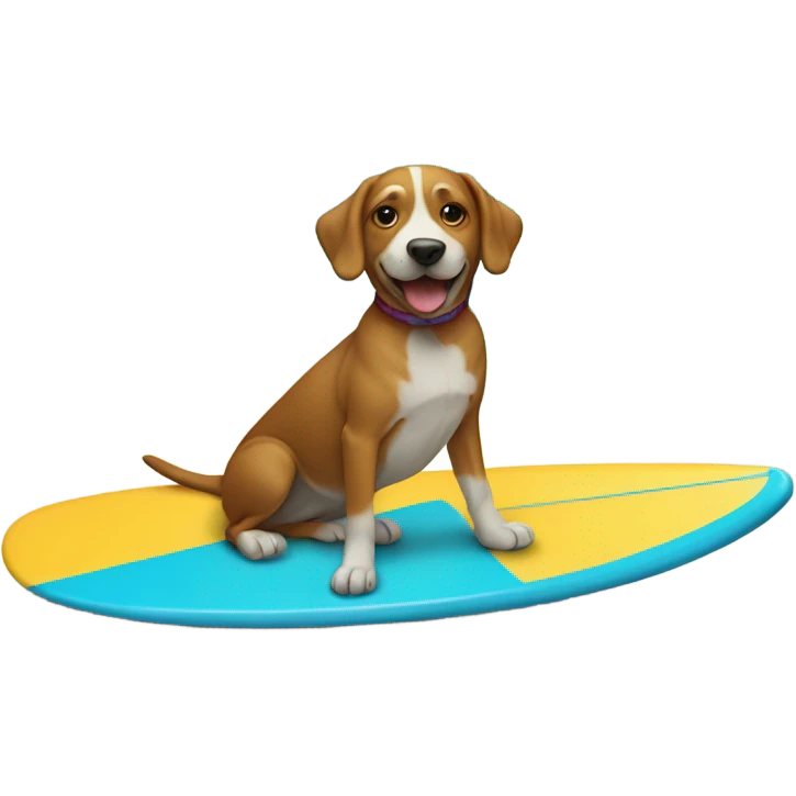 dog on surfboard emoji
