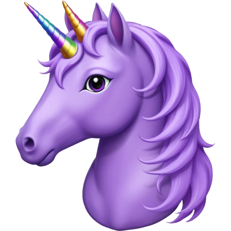 Purple unicorn emoji