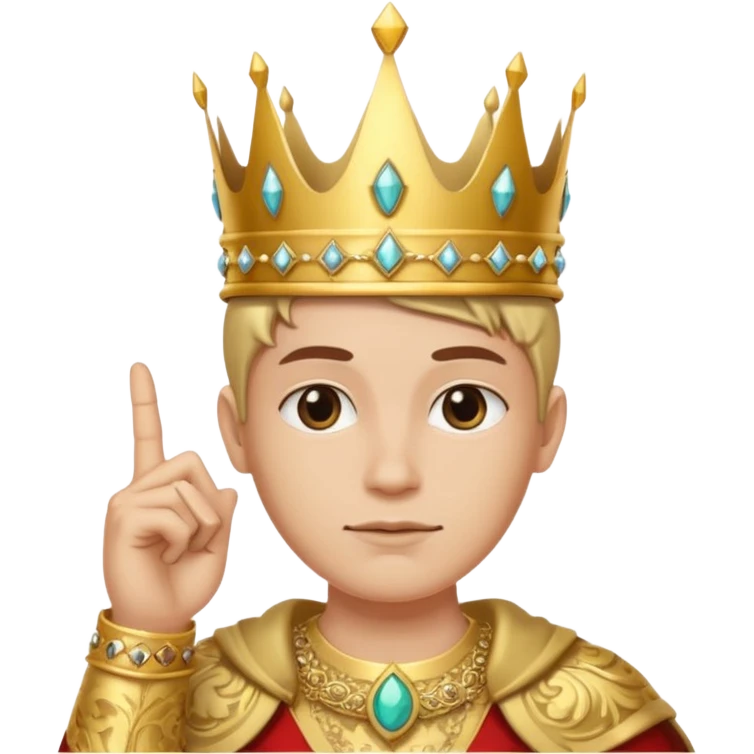 🖕🏻+👑 emoji