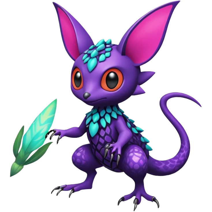  exotic tropical cyber-Noibat-Trico-Fakémon-Pokémon-Vernid-creature emoji