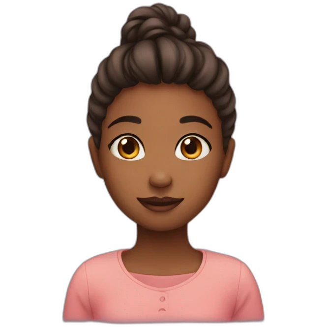 A girl in love emoji