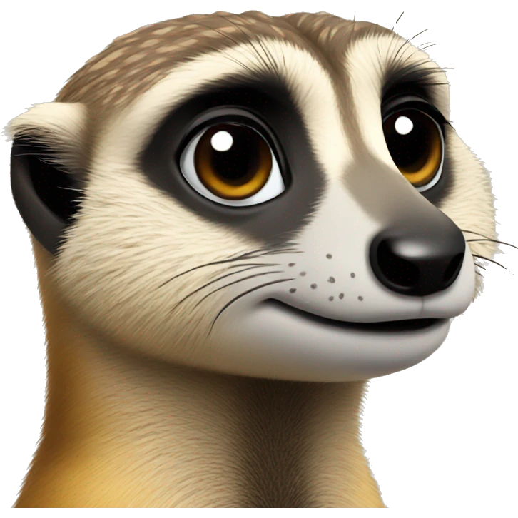 meerkat looking into the distance emoji