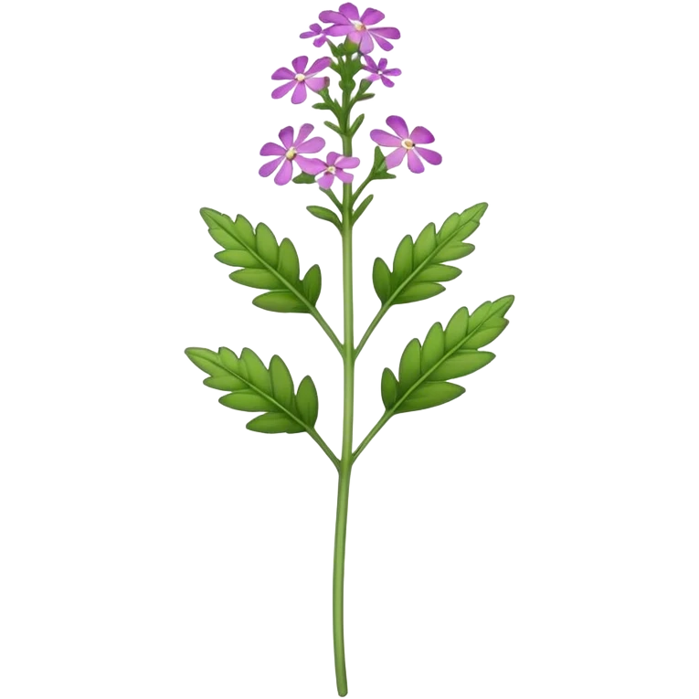 verbena flower, single stem emoji