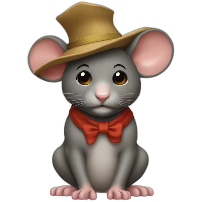 Renn Maus mit Hut  emoji