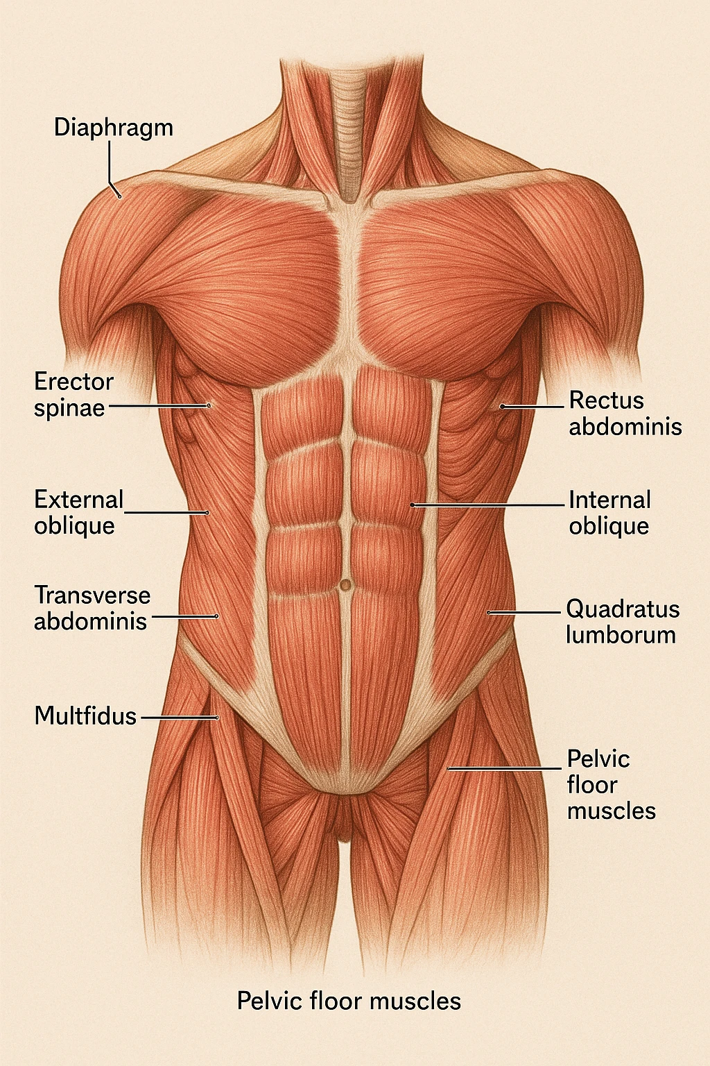 muscoli del Core anatomia emoji