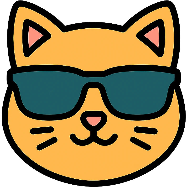 cat wearing sunglasses emoji