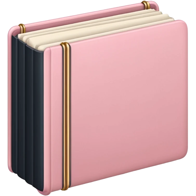Aesthetic light pink book emoji
