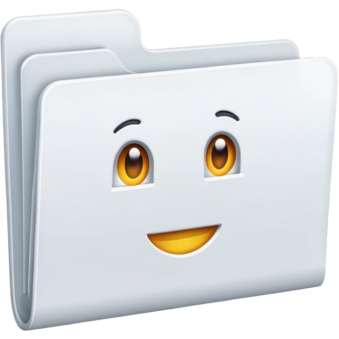 white/transparent folder for 404 not found page emoji