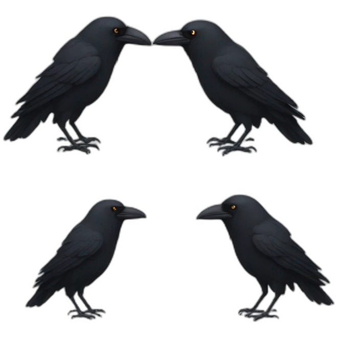 crow sad emoji