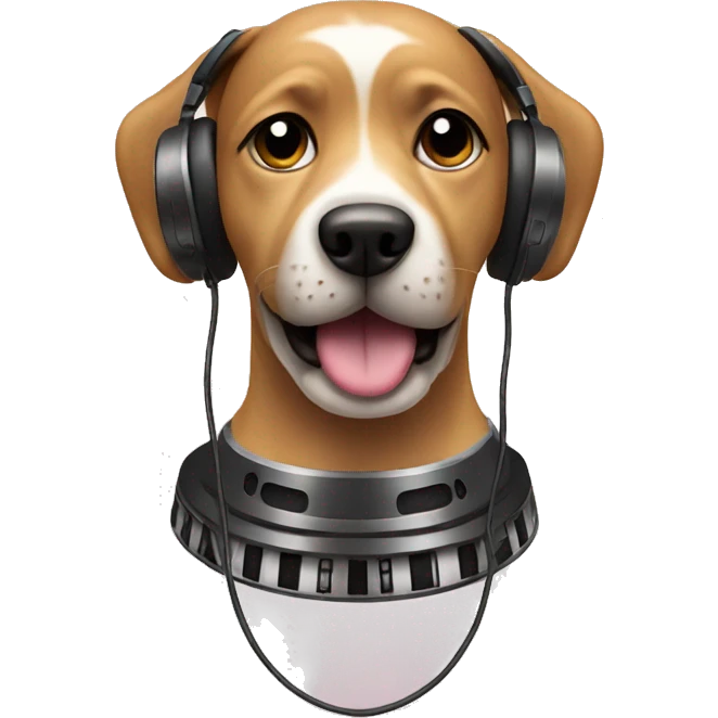 Dog djing  emoji