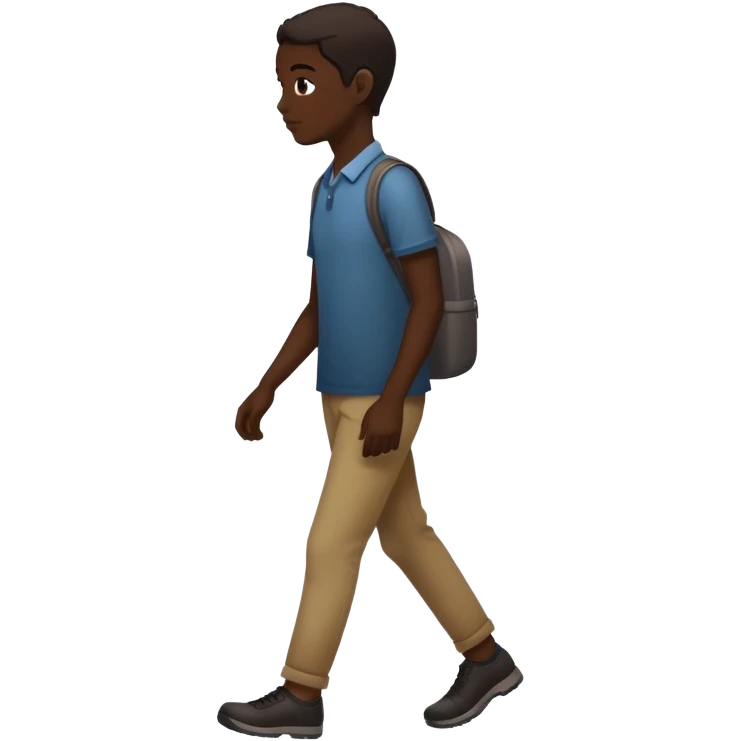 black figure walking  emoji