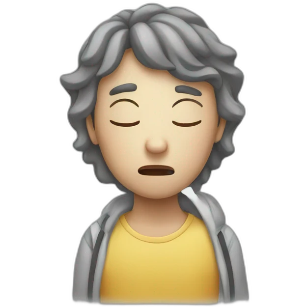 person suffering from stress emoji