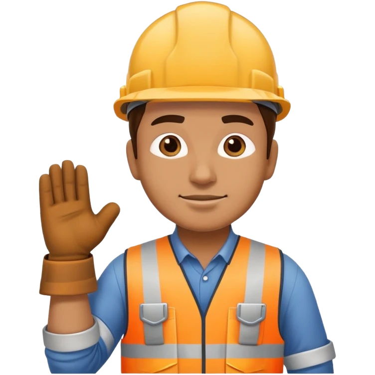 construction worker building himself emoji