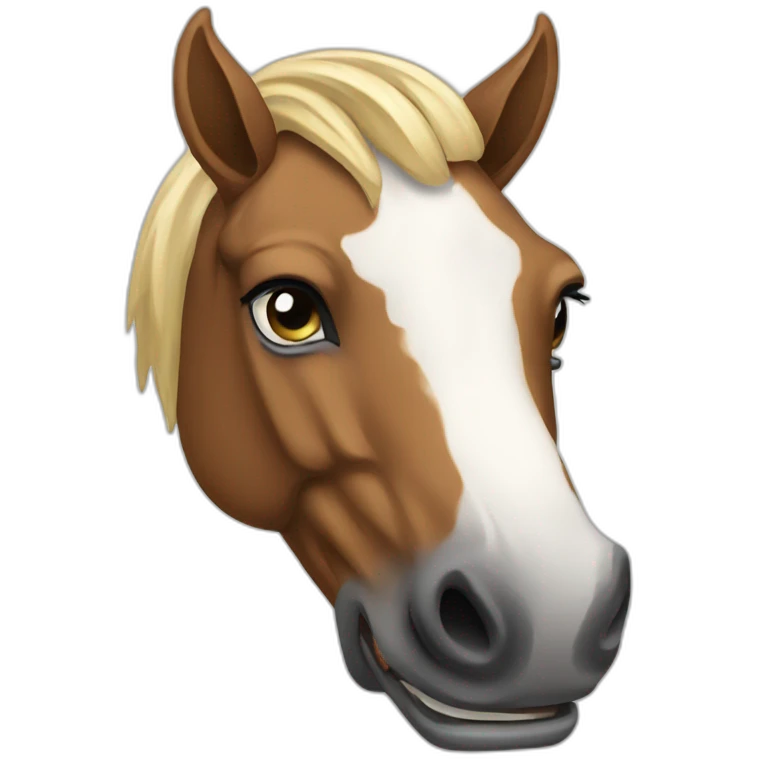 horse with smartphone emoji
