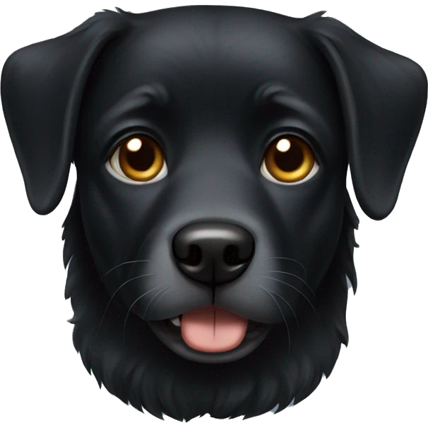 Black dog emoji
