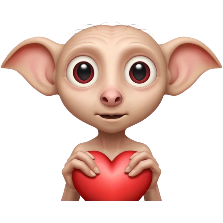 Dobby Shows an Heart  emoji