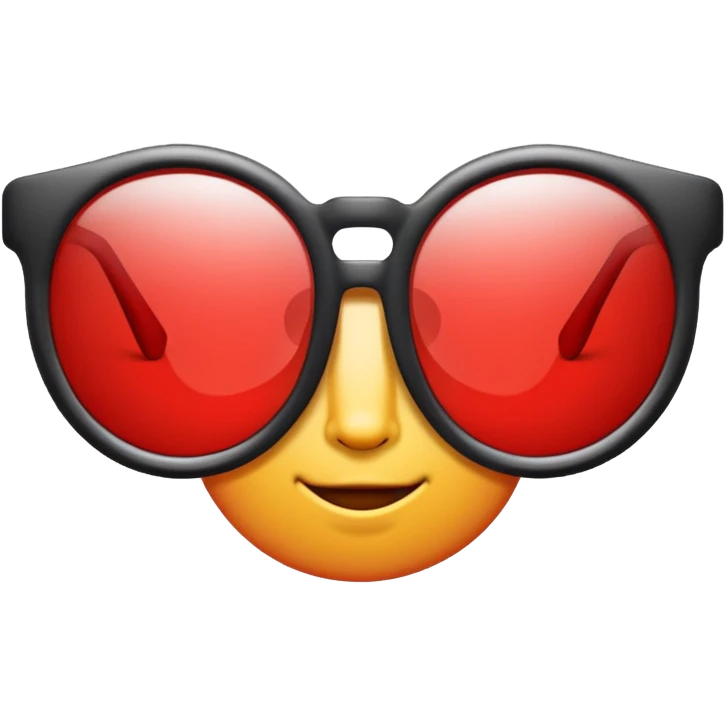 glasses with red lenses emoji