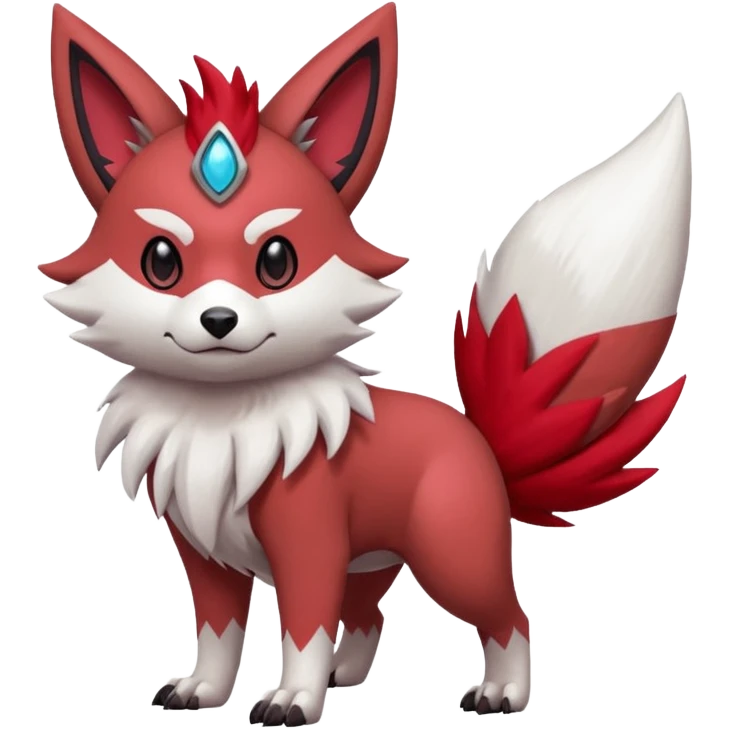 Lycanroc-Zangoose-Zorua-Furret-Pokémon-Fakémon-fusion emoji