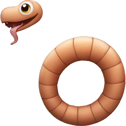 worm emoji